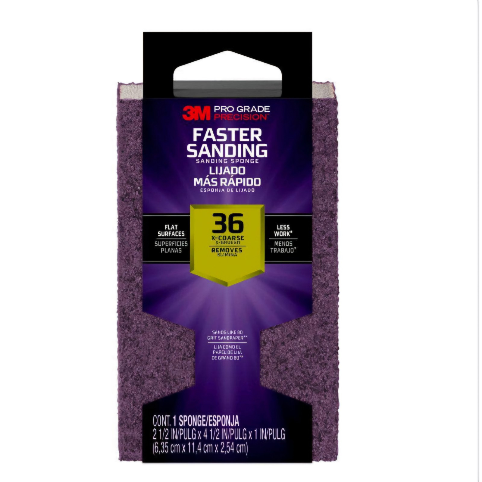 8 pack Pro Grade Precision 2-1/2 in. x 4-1/2 in. x 1 in. 36-Grit X-Coarse Block
