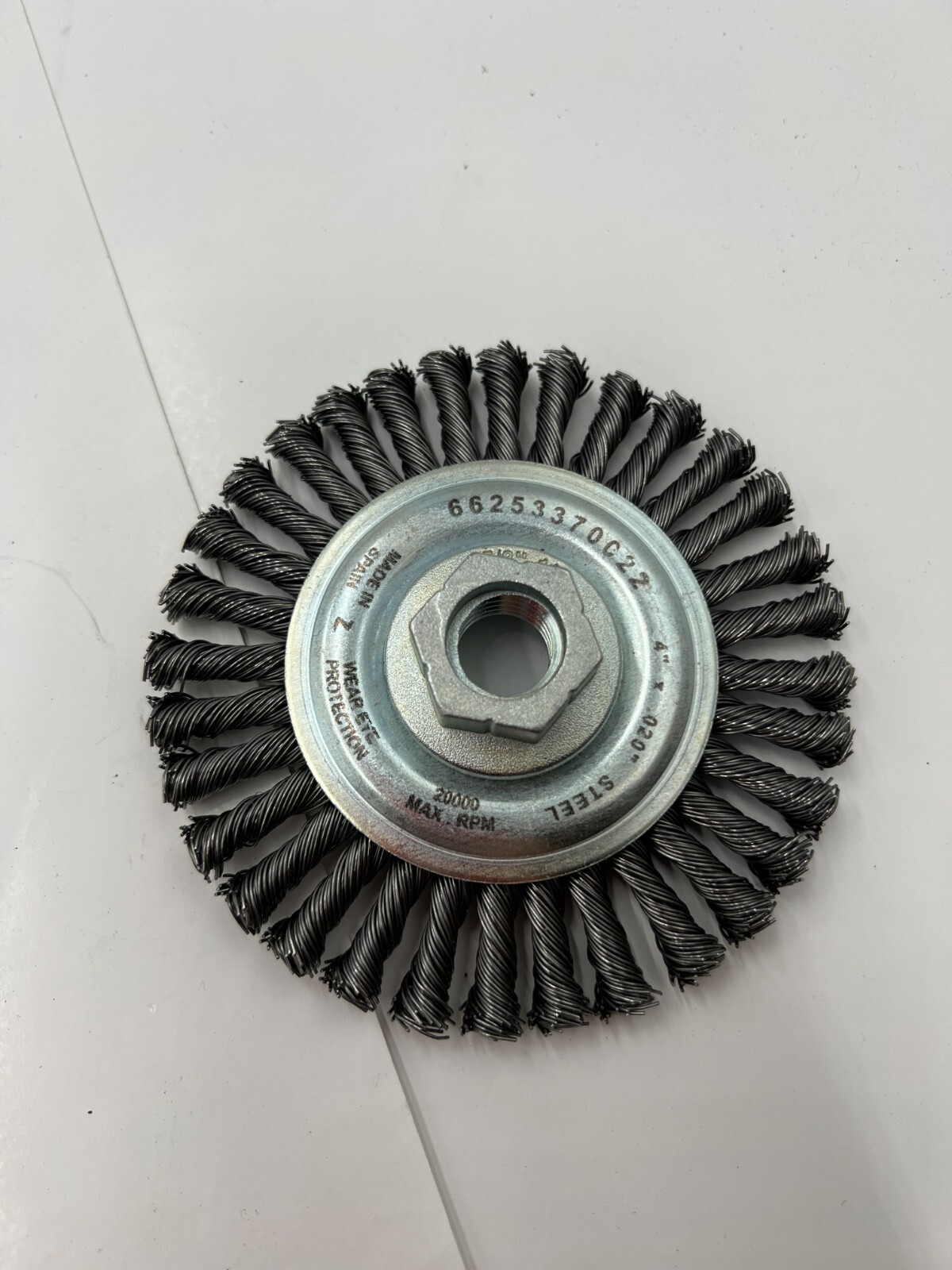 Box of 10 Saint-Gobain Knotted Wire Wheel 66253370022 4″X.020X5/8-11 Stringer