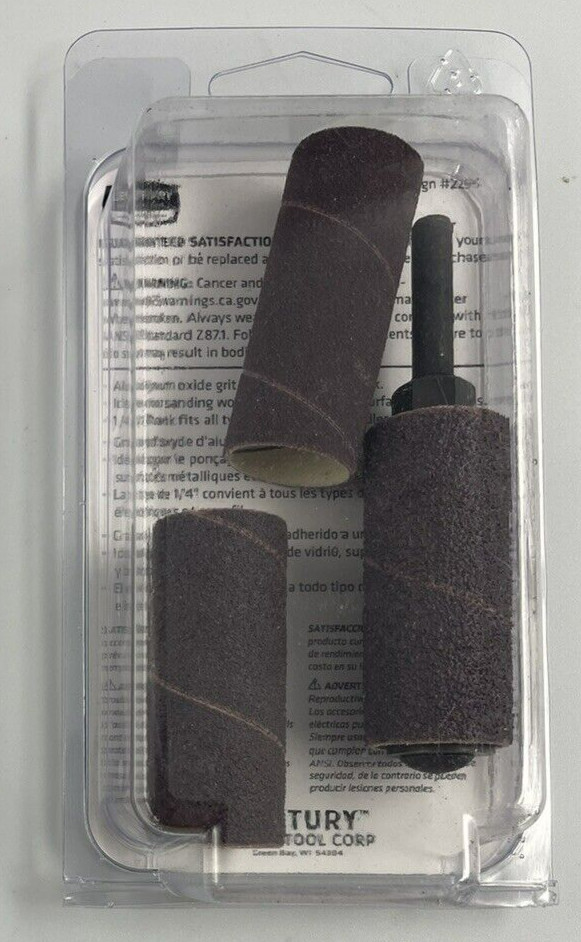 Century Tool 77124 Drum Sander Refill Including 3/4″ Drum and 3 Sleeves