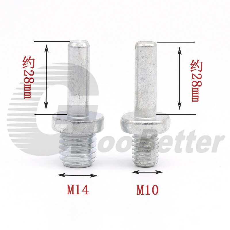 Sanding Disc Backing Pad Drill Adapter M10 M14 Thread to 10mm Power Drill Chuck