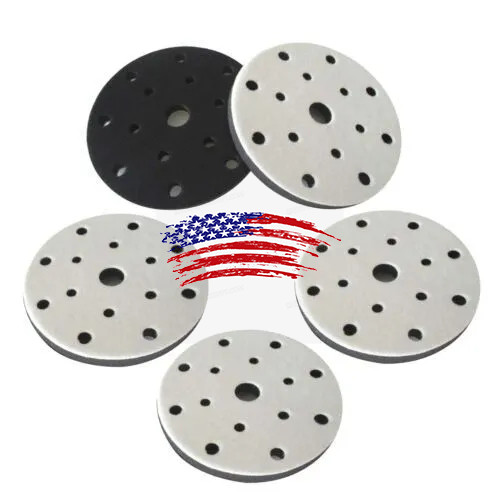 5PCS 6 inch Hook Loop Soft Foam Interface Sanding Disc Sander Buffer Backing Pad
