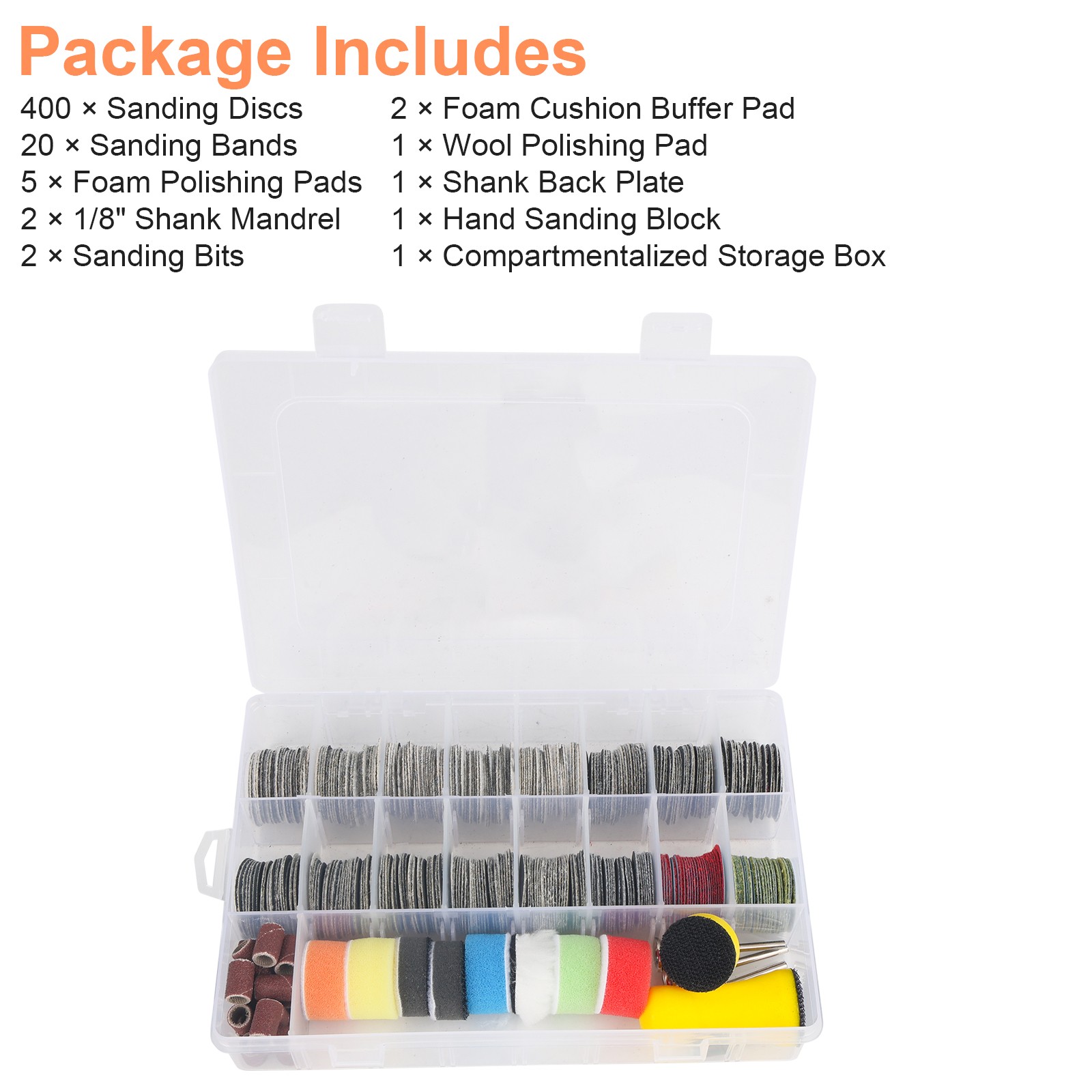 14PCS Sanding Sponge Blocks 60-280 Grit Wet Dry Reusable for Wood Drywall Metal