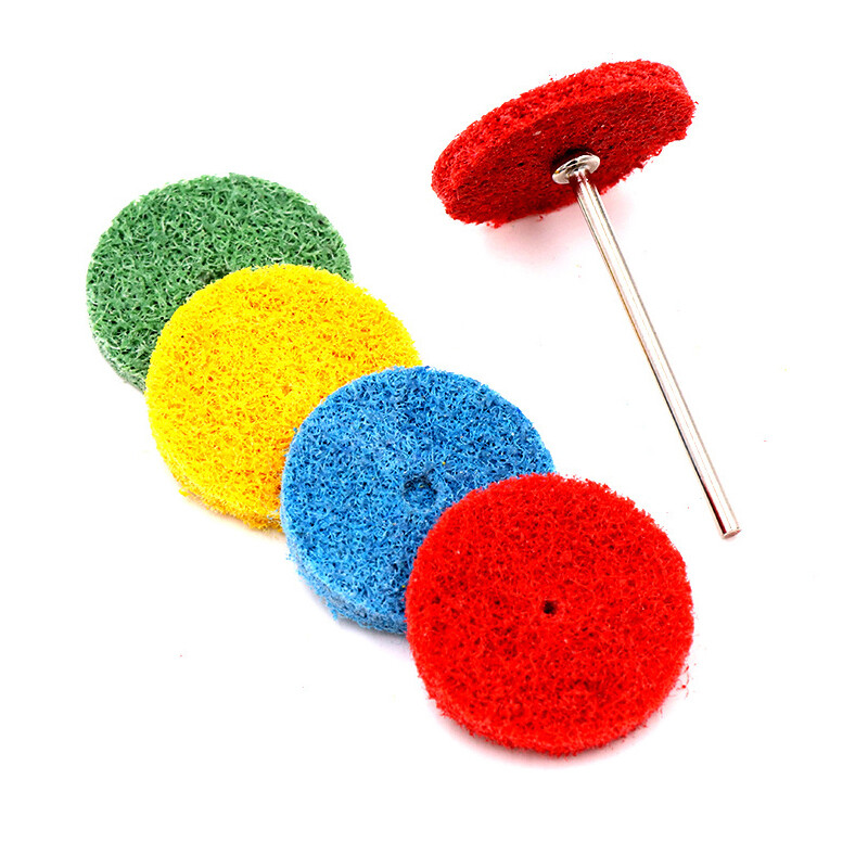 T-shaped Nylon Fiber Grinding Head Polishing Buffing Abrasive Disc 150-600 Grit