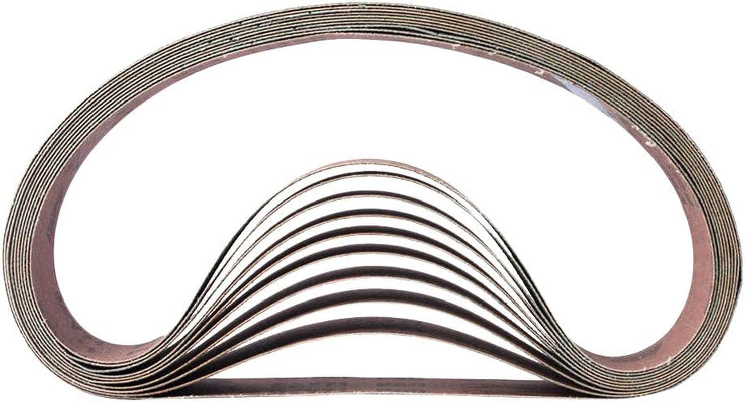 HPG240-10 1-1/2″ X 30″ Aluminum Oxide Sanding Belt, 240 Grit, 10 Pack