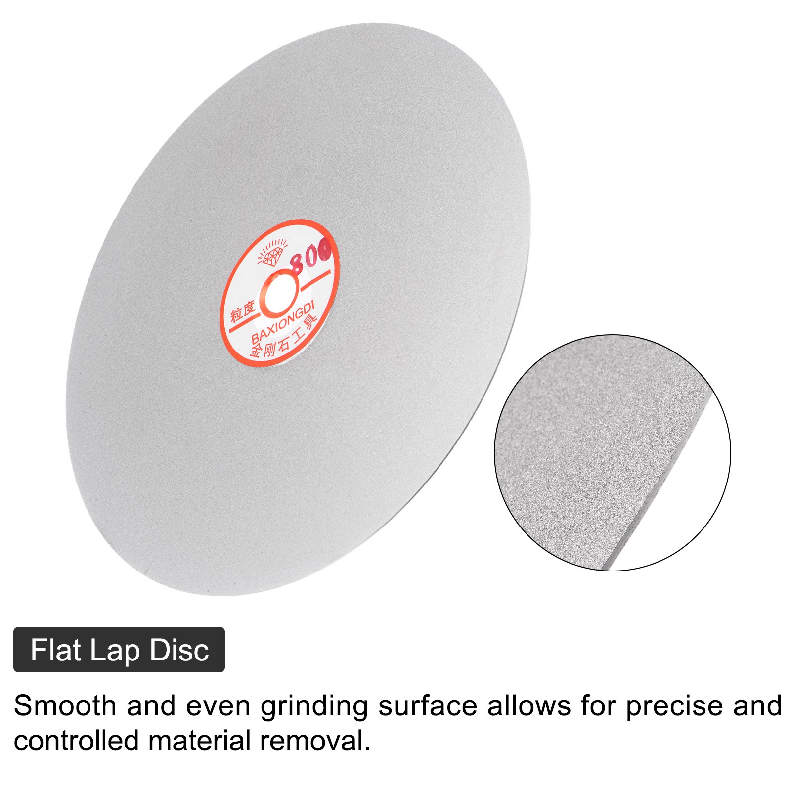 5pcs Diamond Sanding Grinding Disc Set 8″ Grit 80/400/800/1500/3000 1/2″ Arbor