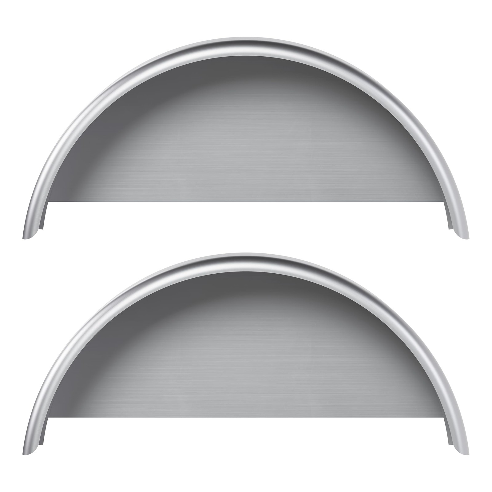 HECASA Single Axle Trailer Fenders W/Fender Backs Fits 14″ to 16″ Wheels 32″…