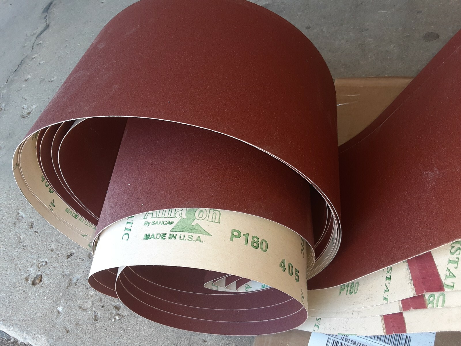 4 pcs 6″x307″ Sanding Belts P180 Grit Sander Abrasive Paper AMAZON SANCAP USA