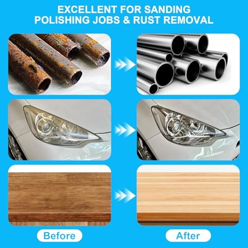 108Pcs 2 Inch Sanding Discs Set, Quick Change & Steady, Die Grinder Sanding
