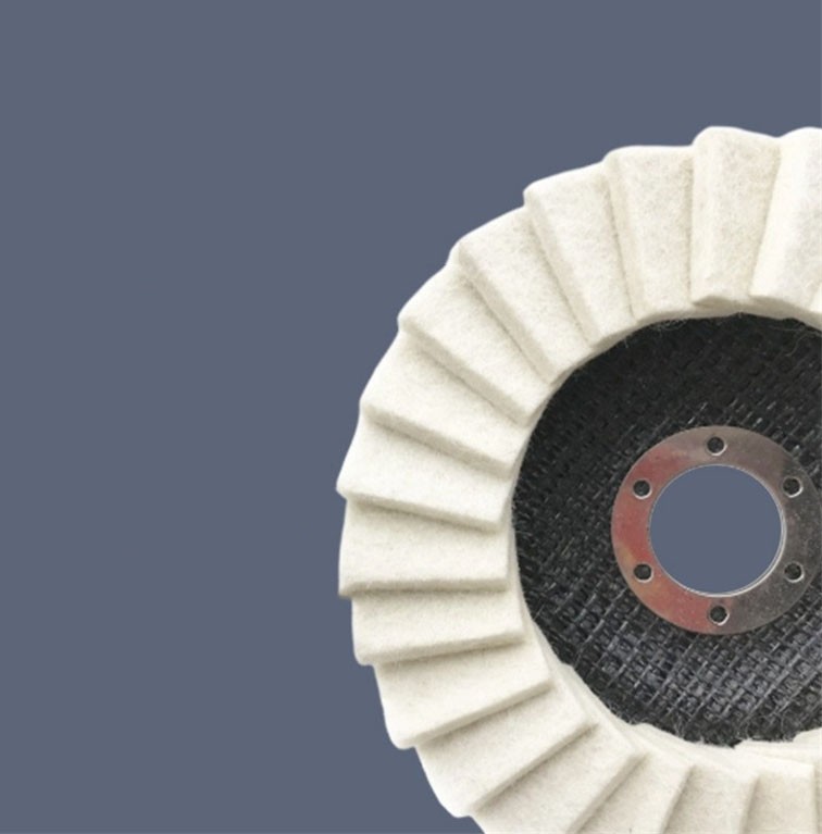 5″ Wool Felt Flap Disc Metal working Polishing Buffing Wheel For Angle Grinder