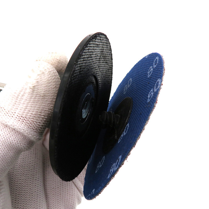 75mm 3″ Type R Sanding Disc Roll Lock Abrasive Grinding Pad Sandpaper 36-120Grit