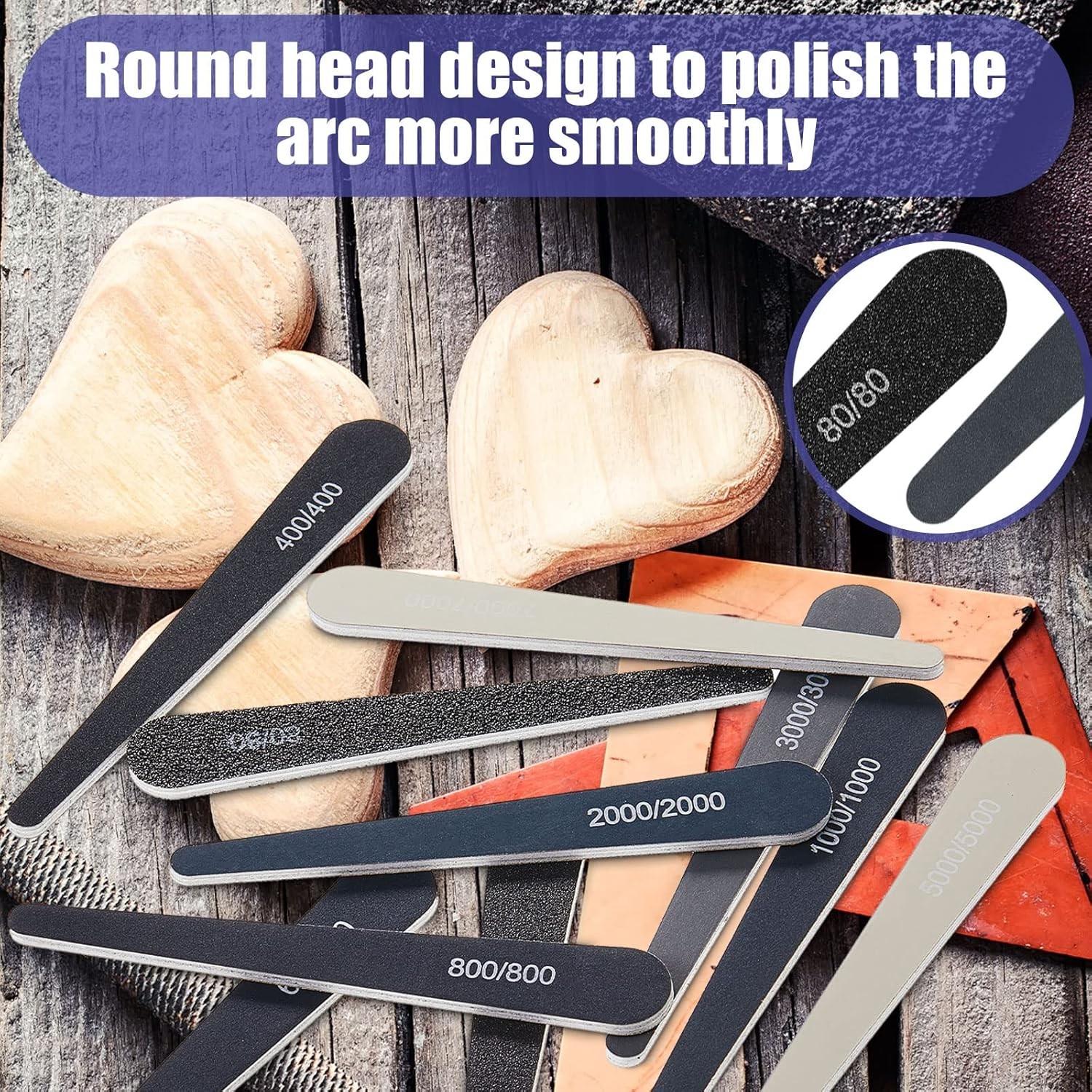 Sanding Sticks for Plastic Models 10 Pcs Polishing Buffing Sandpaper Stick