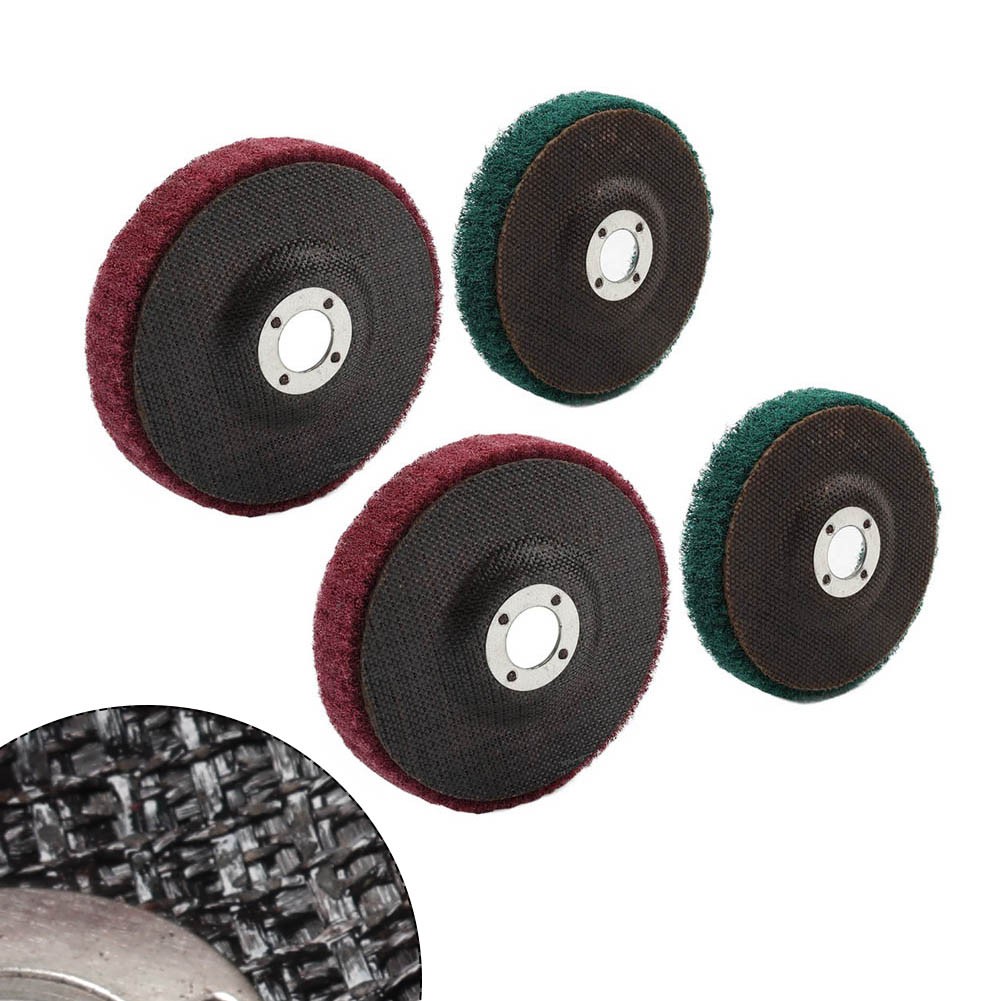 100mm Nylon Fiber Flap Buffing Wheel Polishing Grinding Disc For Angle Grinder