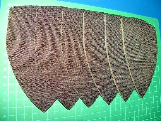 6 x Replacement hook pads for detail sanders, 3mm foam backing, self adhesive