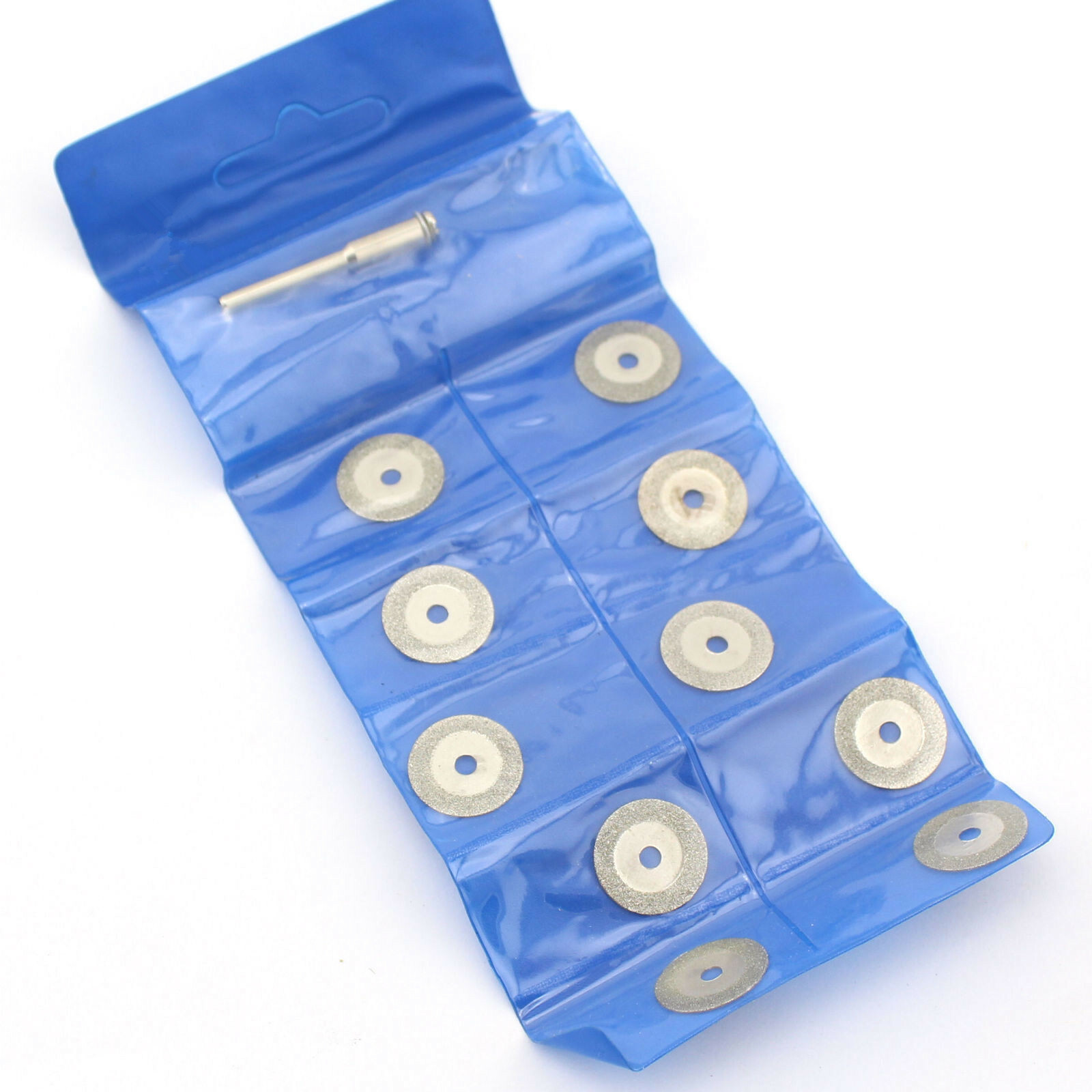 10Pcs 16mm 5/8″ inch Diamond Cutting Wheel Rotary Blades Cut-off Disc Shank 1/8″