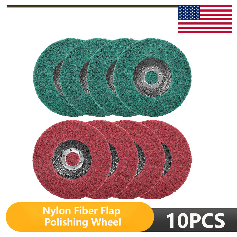 Nylon Fiber Flap Polishing Wheel Disc For Angle Grinder For Wood Metal Buffing