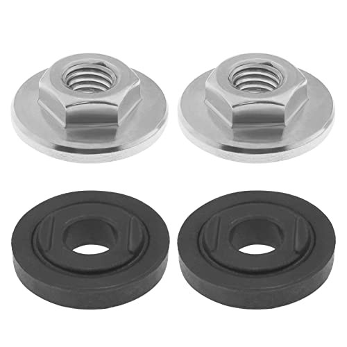 2 Sets Flange Nuts M10 Thread Hex Flanged Locknut Locking Stop Fastener Nut