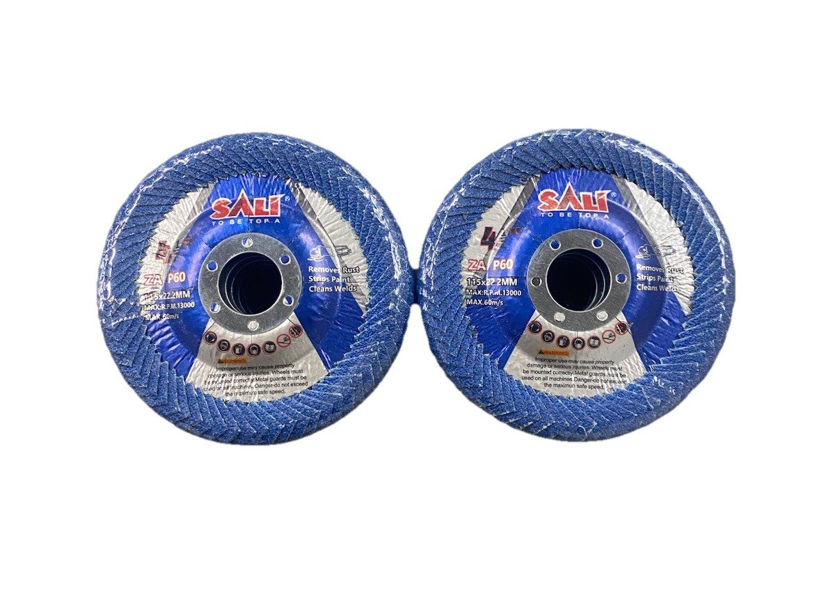 SALI 10 Pack Curved Flap Discs 4 1/2Inch for Angle Grinder Sanding Disc P60 ZA