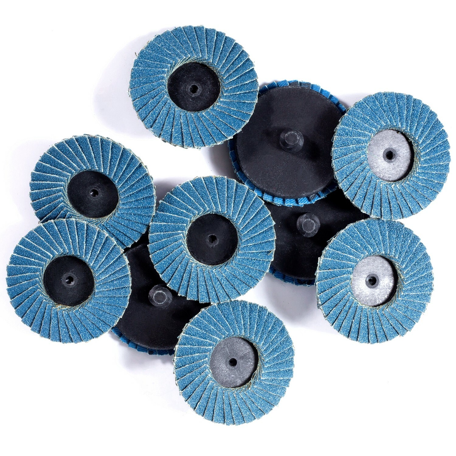 10x 2in 120 Grit Zirconia Roll Lock Flap Disc Die Grinder Drill Sanding Grinding