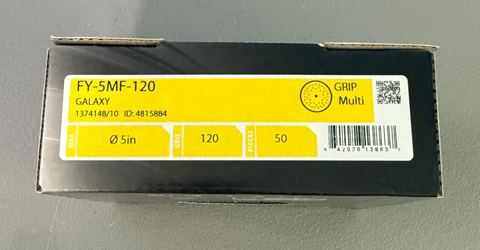 Mirka FY-5MF-120 Galaxy Sanding Disc Auto Sandpaper 120 Grit 5 inch 50 Sheets