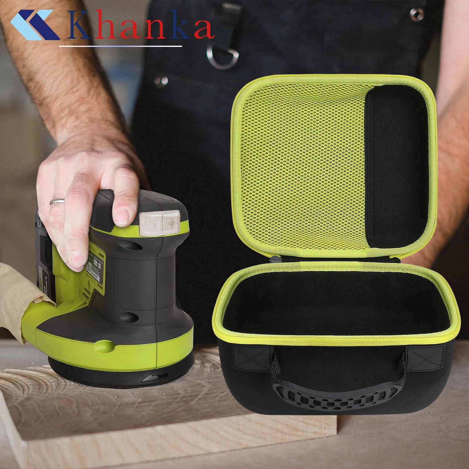 khanka Hard Storage Case for Ryobi P411 18V One+Random Orbit Sander