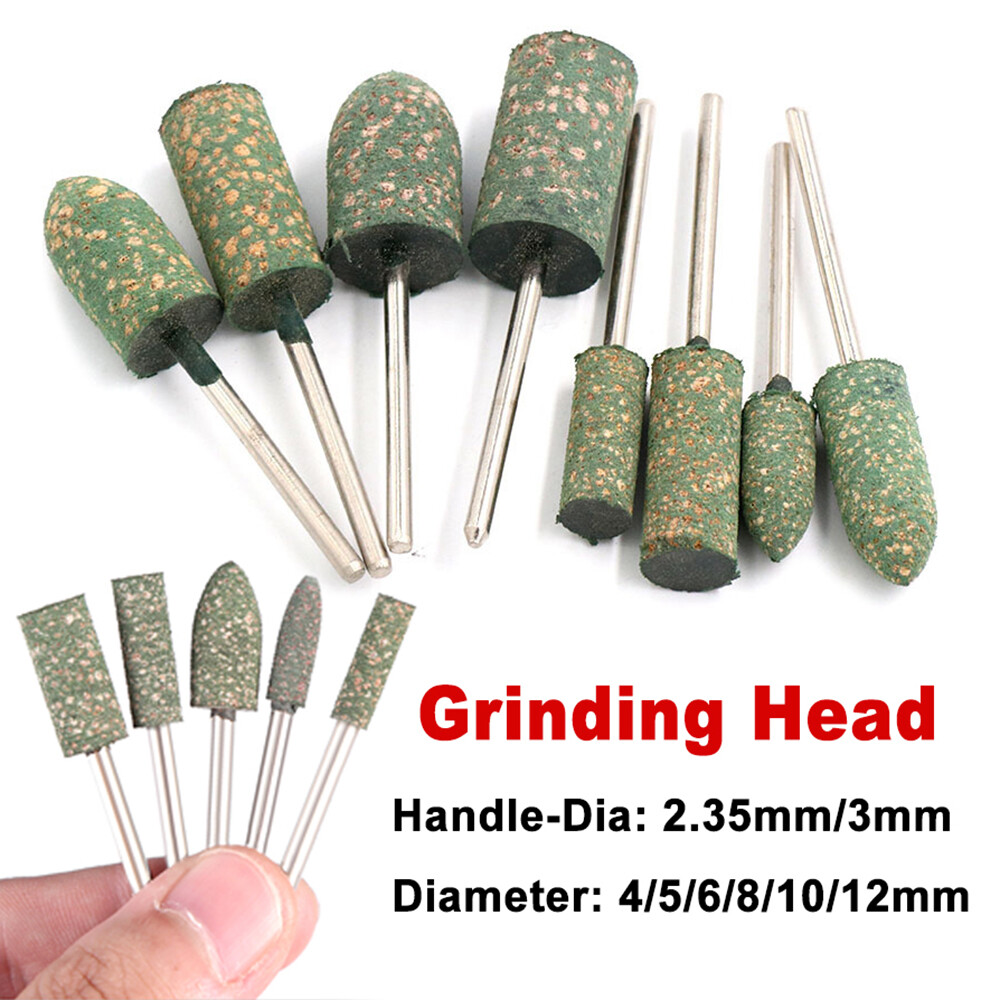 Rubber Polish Point Burr Grinding Head 2.35mm/3mm Shank For Dremel Rotary Tools