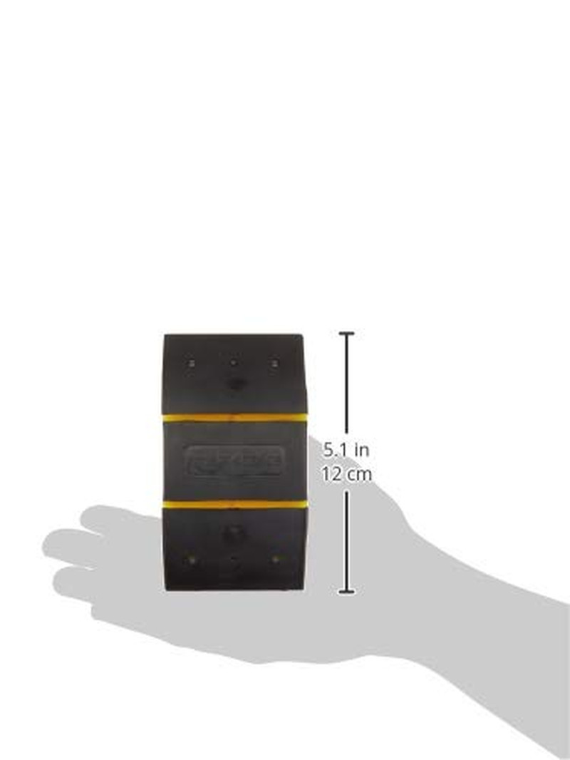 5.1″ Rubber Sanding Block for Wet or Dry Sanding, Easy to Use, Black/Yellow