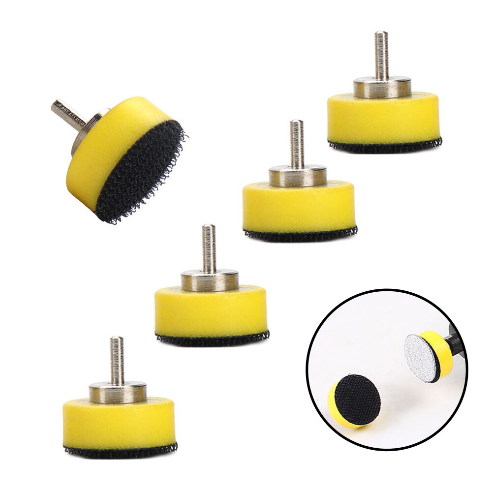 5pcs 1Inch Mini Sanding Discs Hook Loop 25mm For Die Grinder Polishing Pad Tool