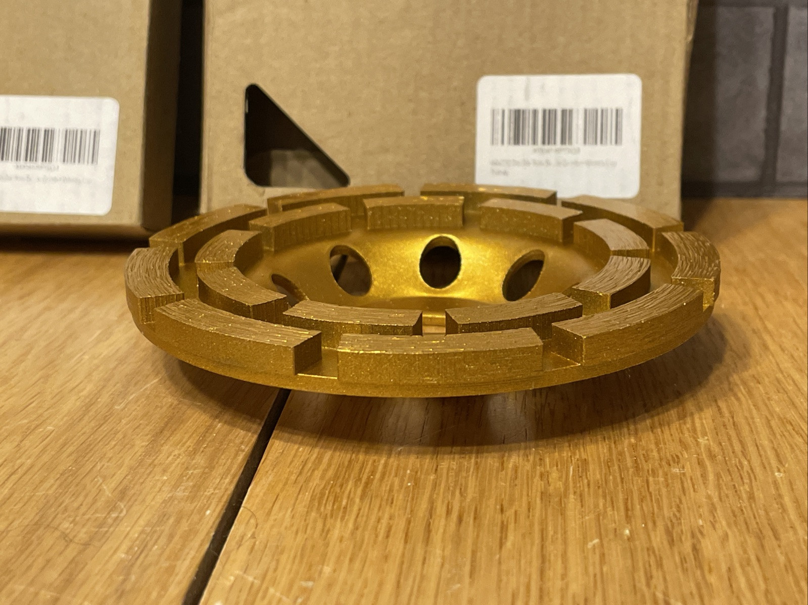 (2) Kseibi #644030 4-1/2 Inch Double Row Segmented Diamond Cup Grinding Wheel