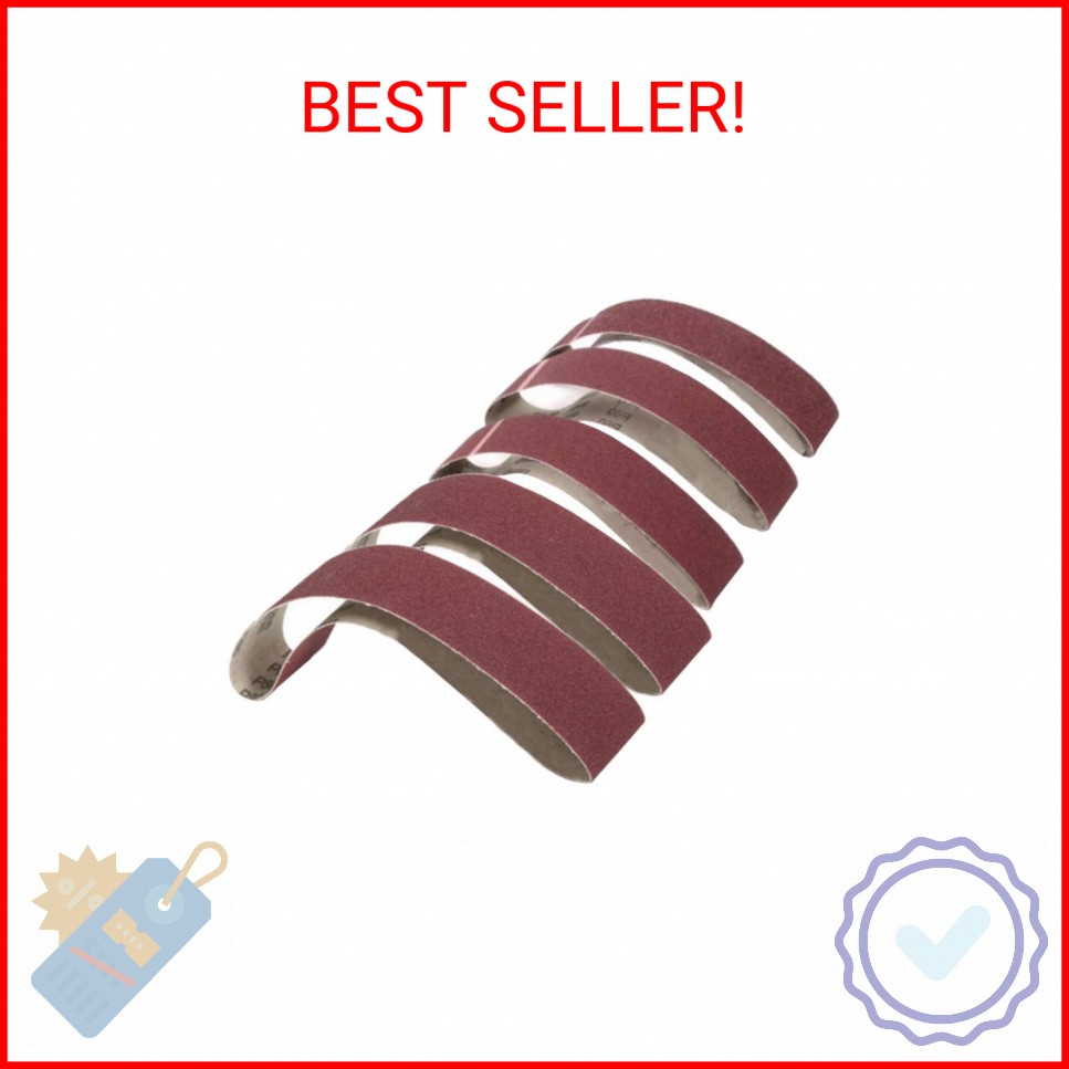 2 Inch x 27 Inch Sanding Belts, 60/80/120/240/320 Grits, Belt Sander Tool for Wo
