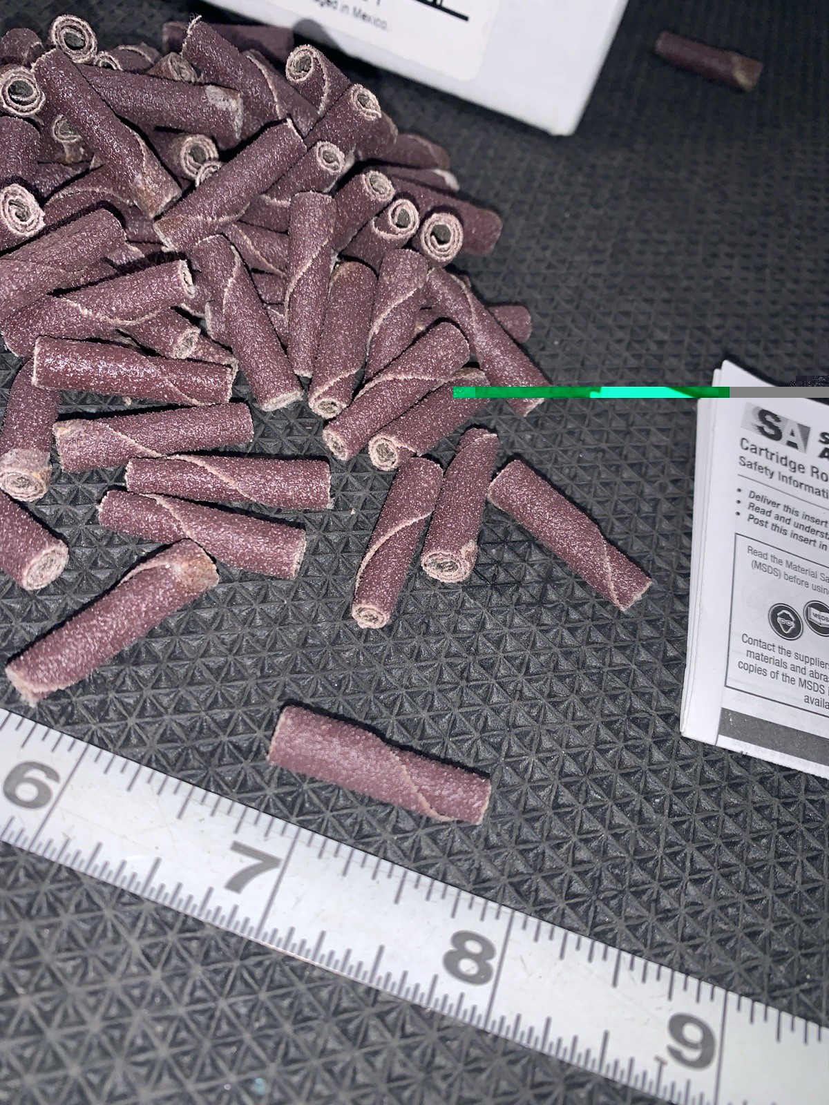 100 Pc Standard Abrasives # 702193 3/16″ x 1″ x 3/32″ Grinding Cartridge Rolls