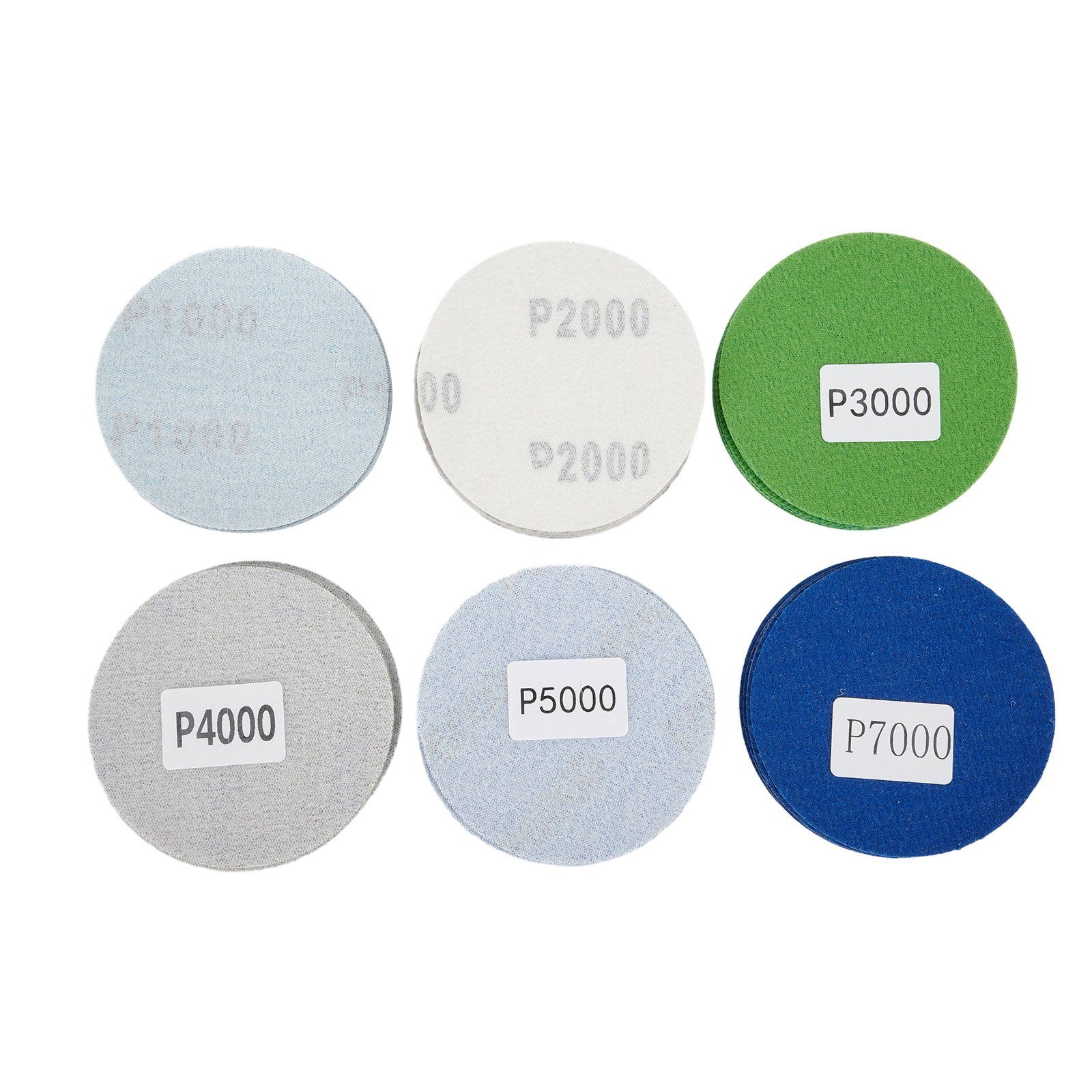 30pcs 75mm 3 Sanding Discs Set 1000~7000 Mixed Grit Wet Dry Sandpaper Abrasive