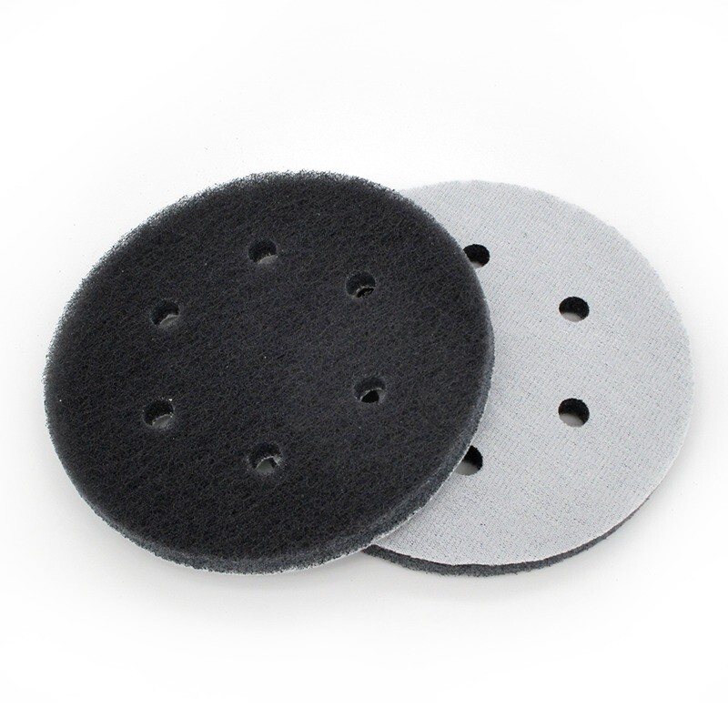 6″ 150mm 6-Hole Nylon Fibre Scouring Pads Hook Loop Sanding Discs 240 – 800 Grit