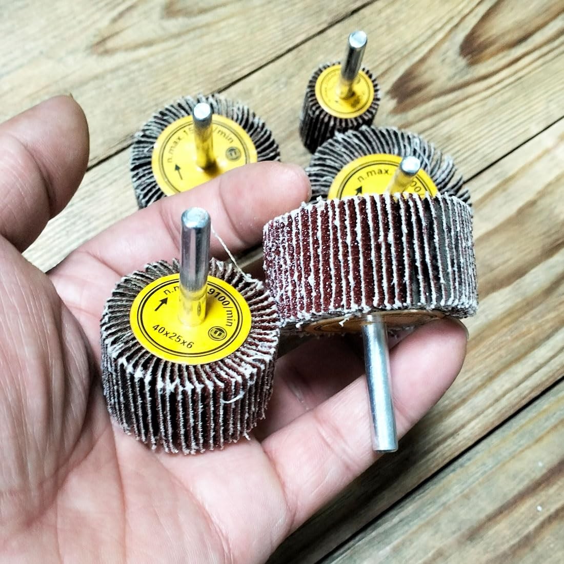 1/4” Shank Abrasive Flap Wheels Sander 25mm 30mm 40mm 50mm 60mm Flap Wheels