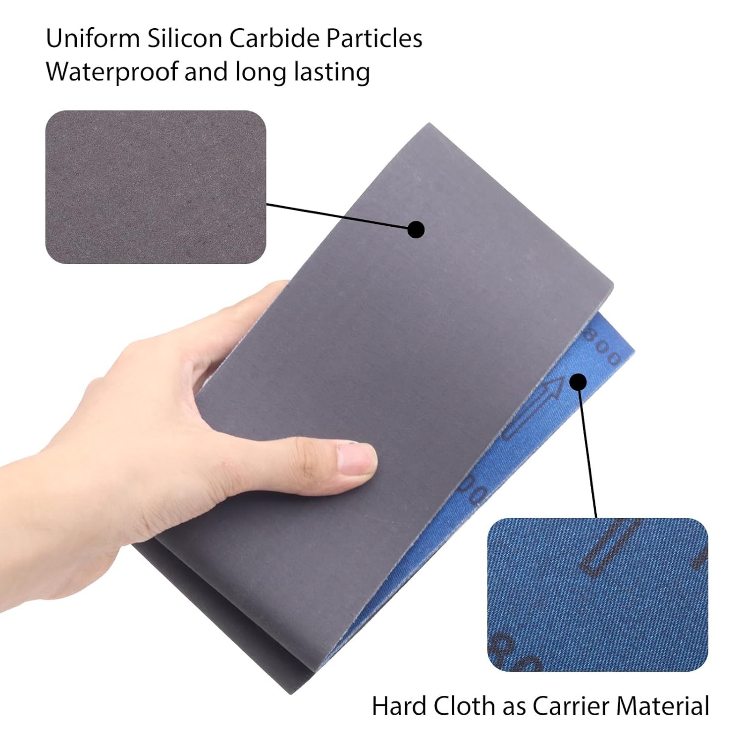 15 Pack 3 x 18 Inch Sanding Belts, 3×18 Silicon Carbide Sanding Belt, 5 Pcs Each