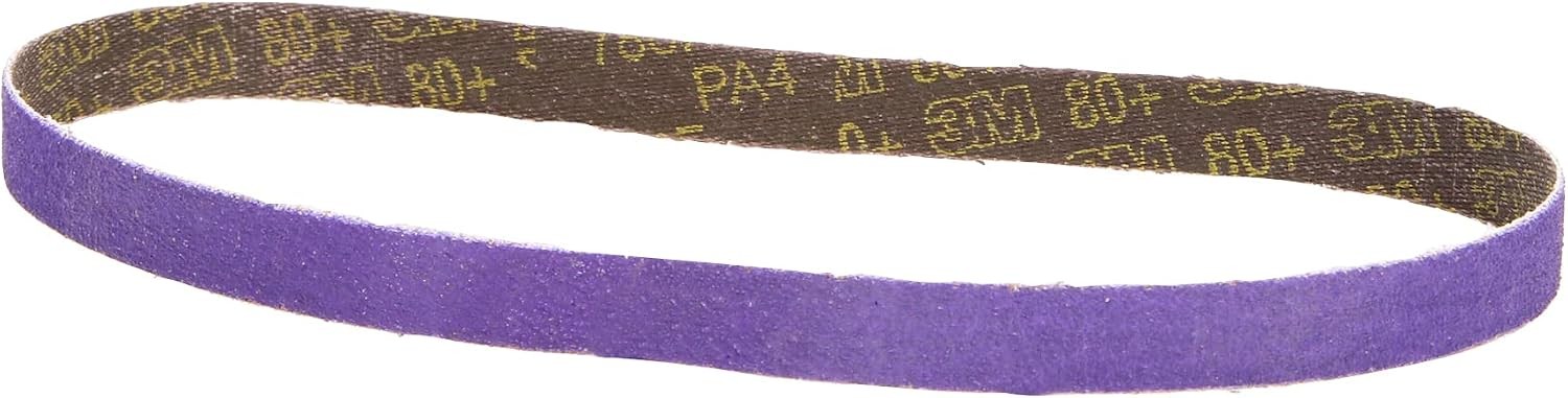 3M Cubitron II File Belt, 33446, 80+ Grit, 1/2 in x 18 in, File Belts, Resin Bon