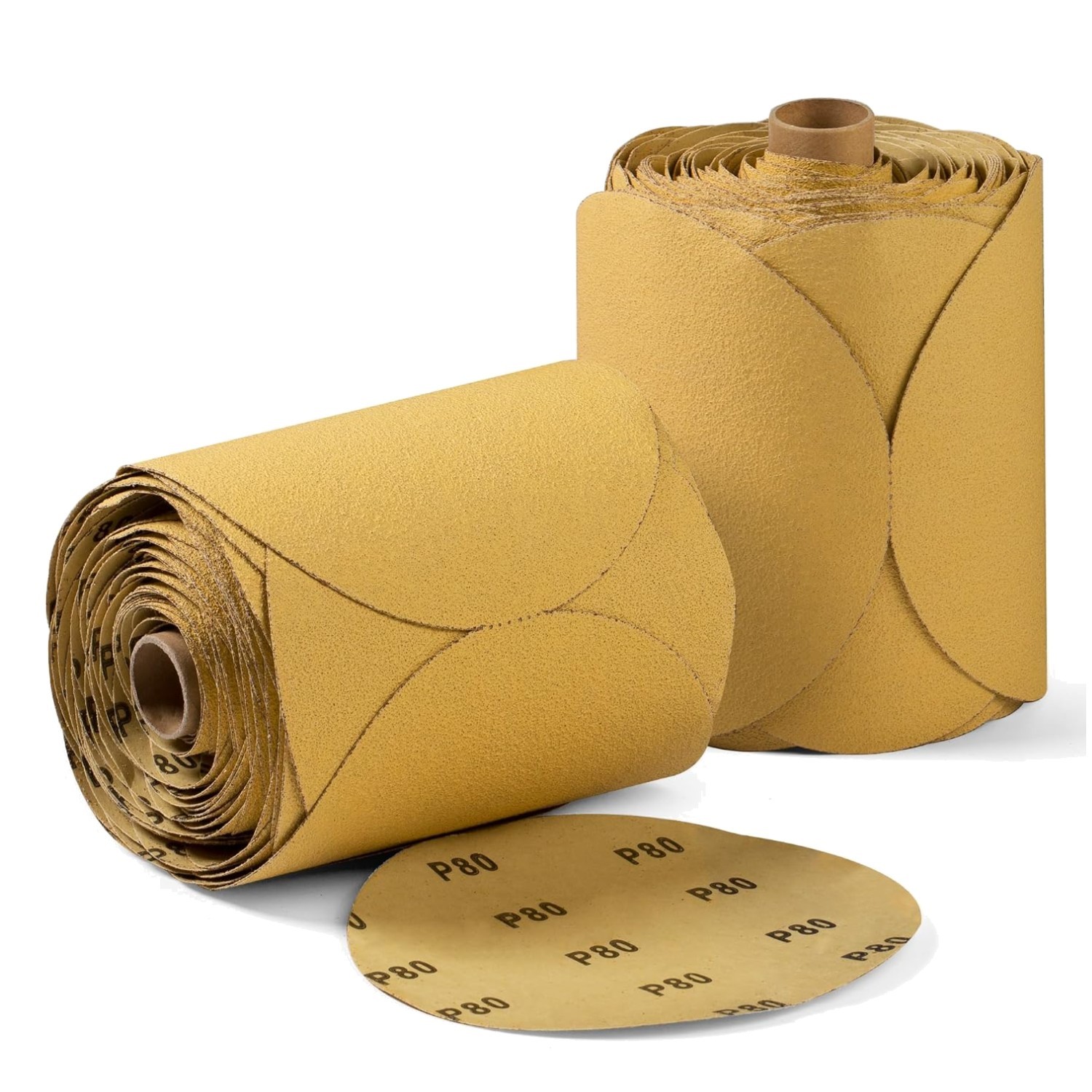 6″ 80 Grit Sanding Discs 200-Pack Adhesive Backed
