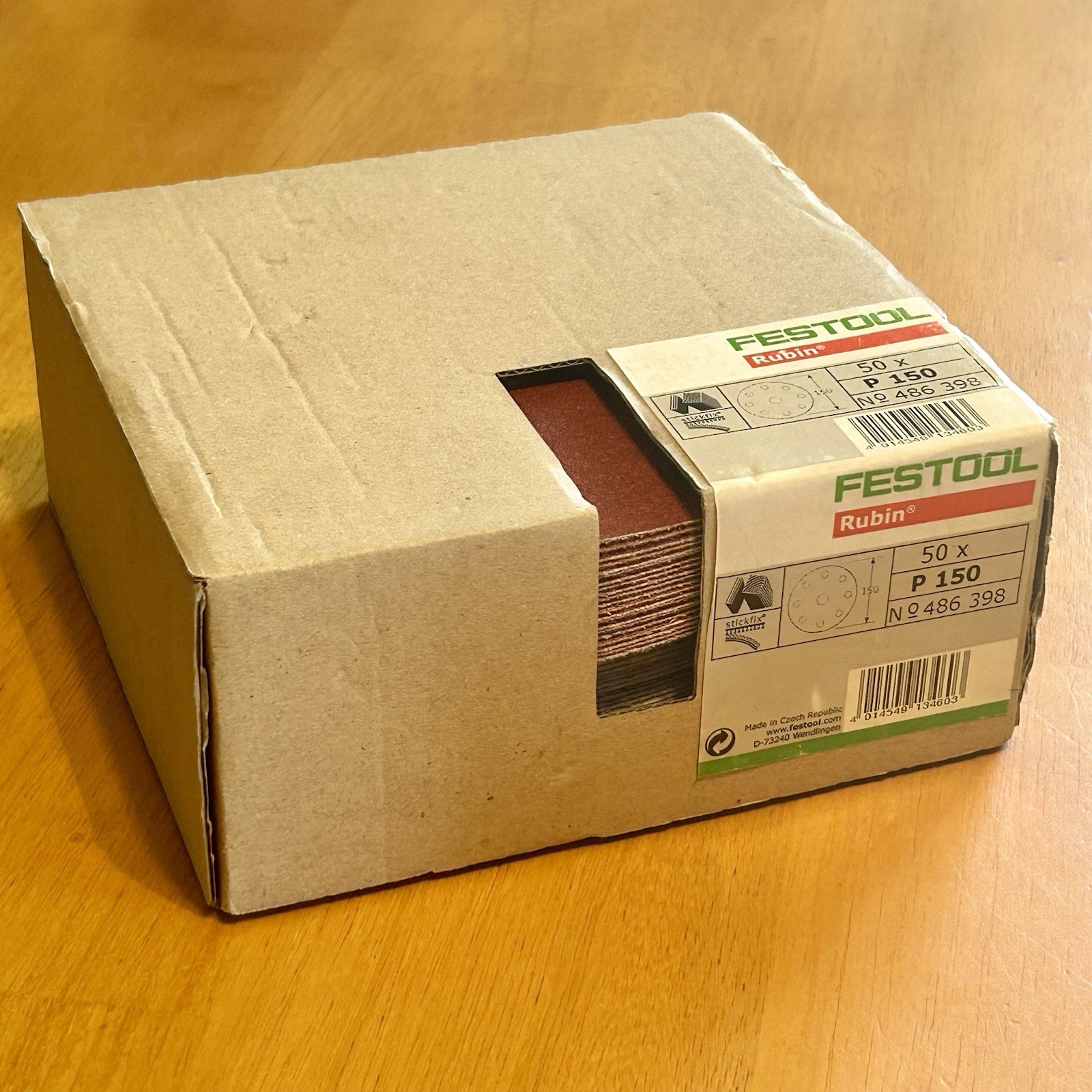 Festool Rubin 50 Pack Sand Paper – New In Box – P150 Grit – No 486398
