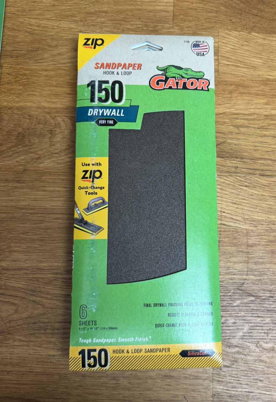 Gator 7159 Fine 150-Grit Sheet Sandpaper 4.5-in W x 10.5-in L (6 Pack)