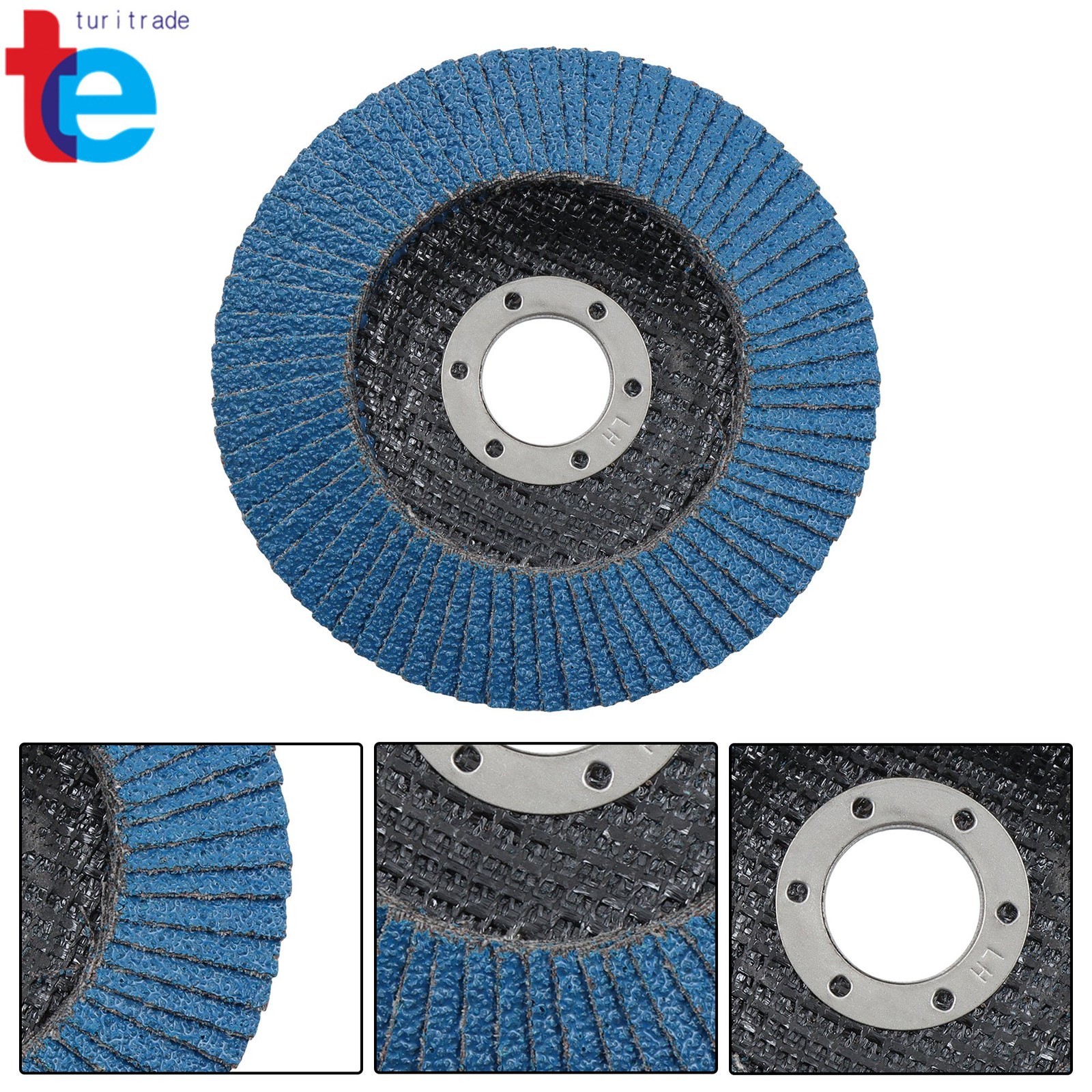 20 Pieces of 4-1/2″ x 7/8″ 40/60/80/120 Grit Flap Disc Grinding Wheels T29