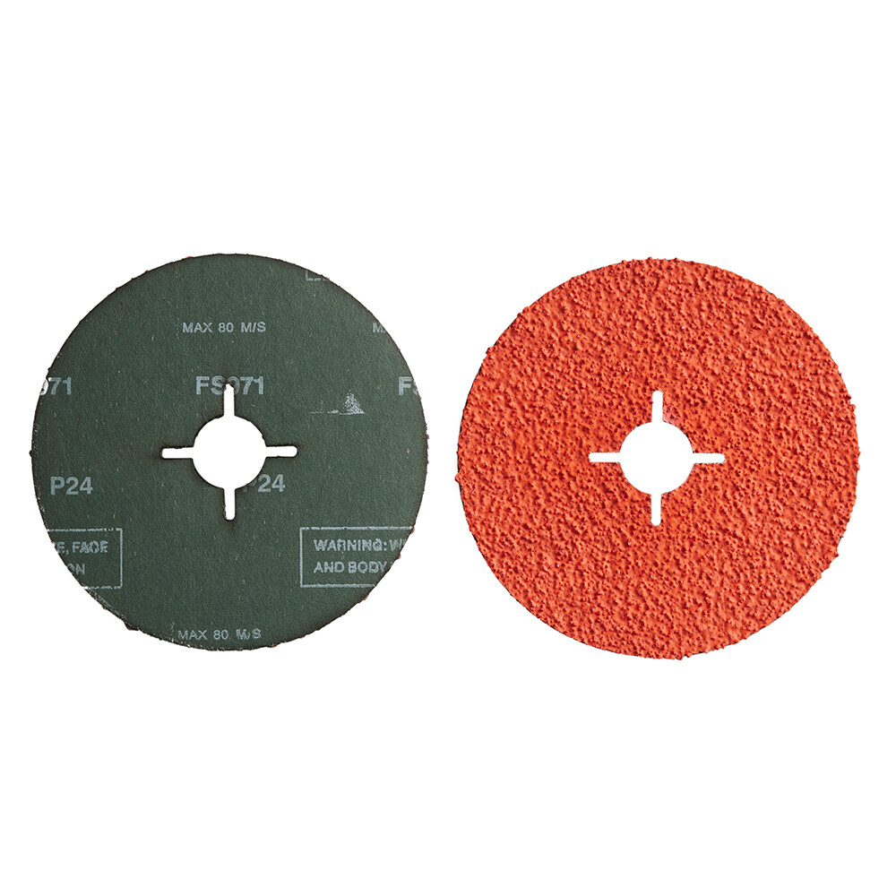5″ 125mm Piranha Ceramic Fibre Sanding Discs for Angle Grinder – Wood, Metal