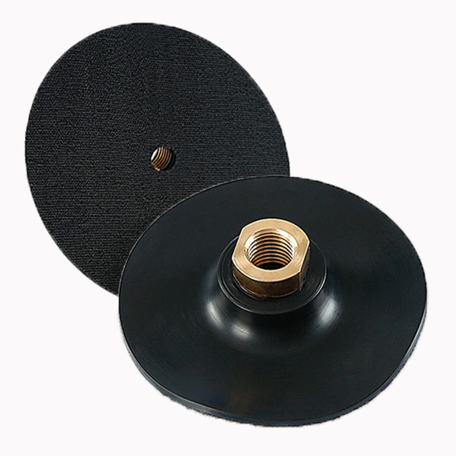 Hook and Loop Backer Pads,4 inch Hook and Loop Backing Pad for Grinder (2pcs-4″-