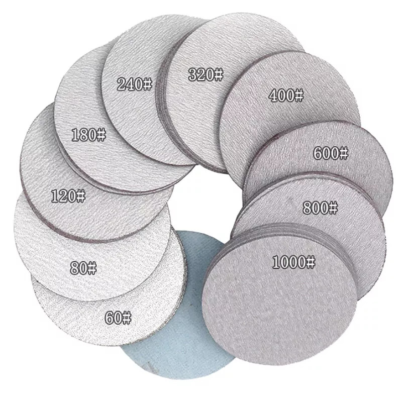 1″- 7″ 25-180mm Dry Sanding Discs Hook&Loop Abrasive Sandpaper Pads 60-1200 Grit