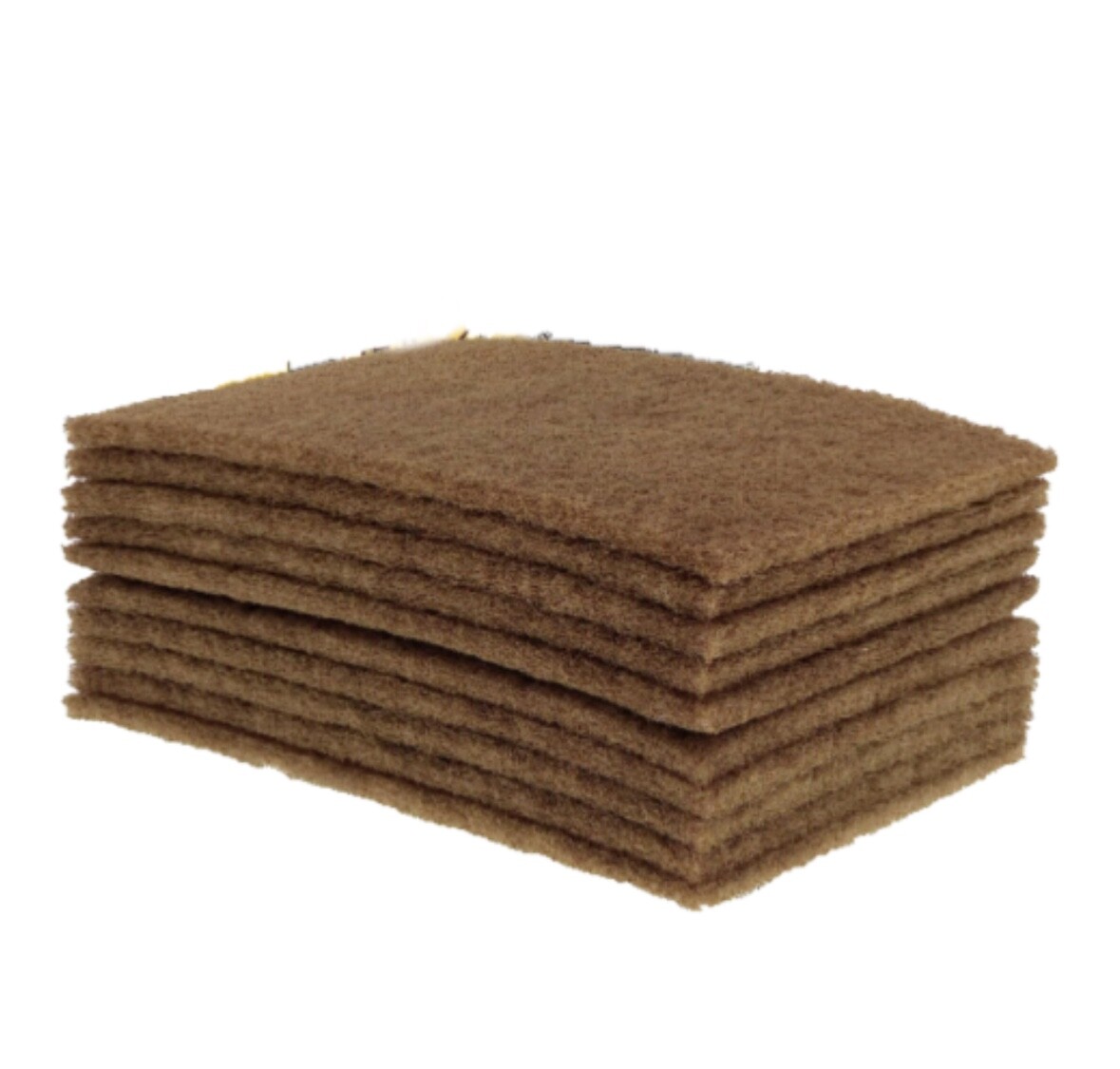 25pcs 6″ X 9″/150x230mm Scuff Pads Gold Non-Woven Hand Pad 150 Grit For Cleaning