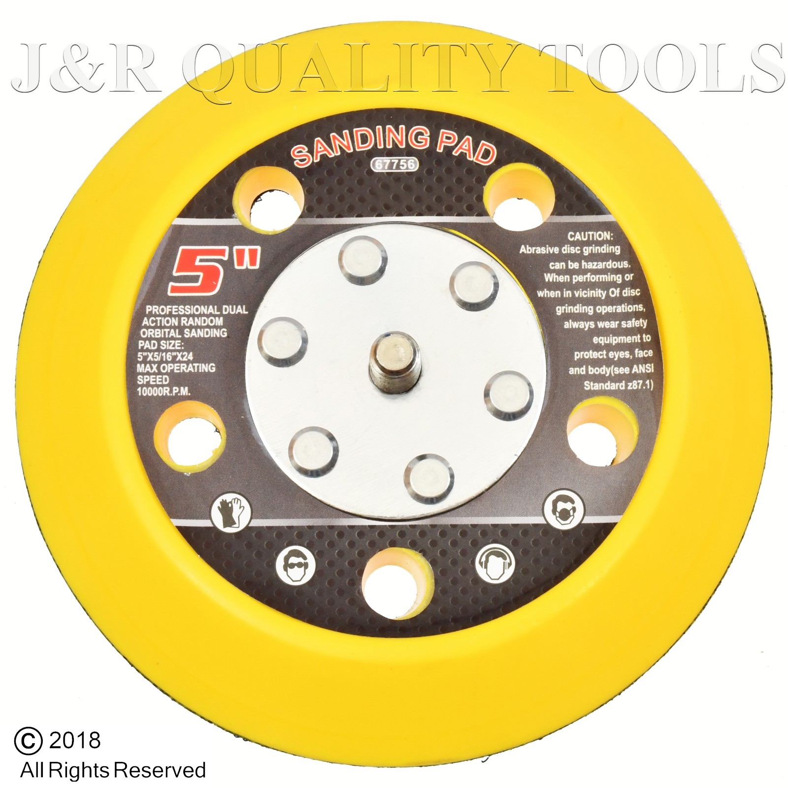 5″ SANDING PAD HOOK & LOOP FACE FOR DA SANDER PALM D/A SANDER SANDING DISC