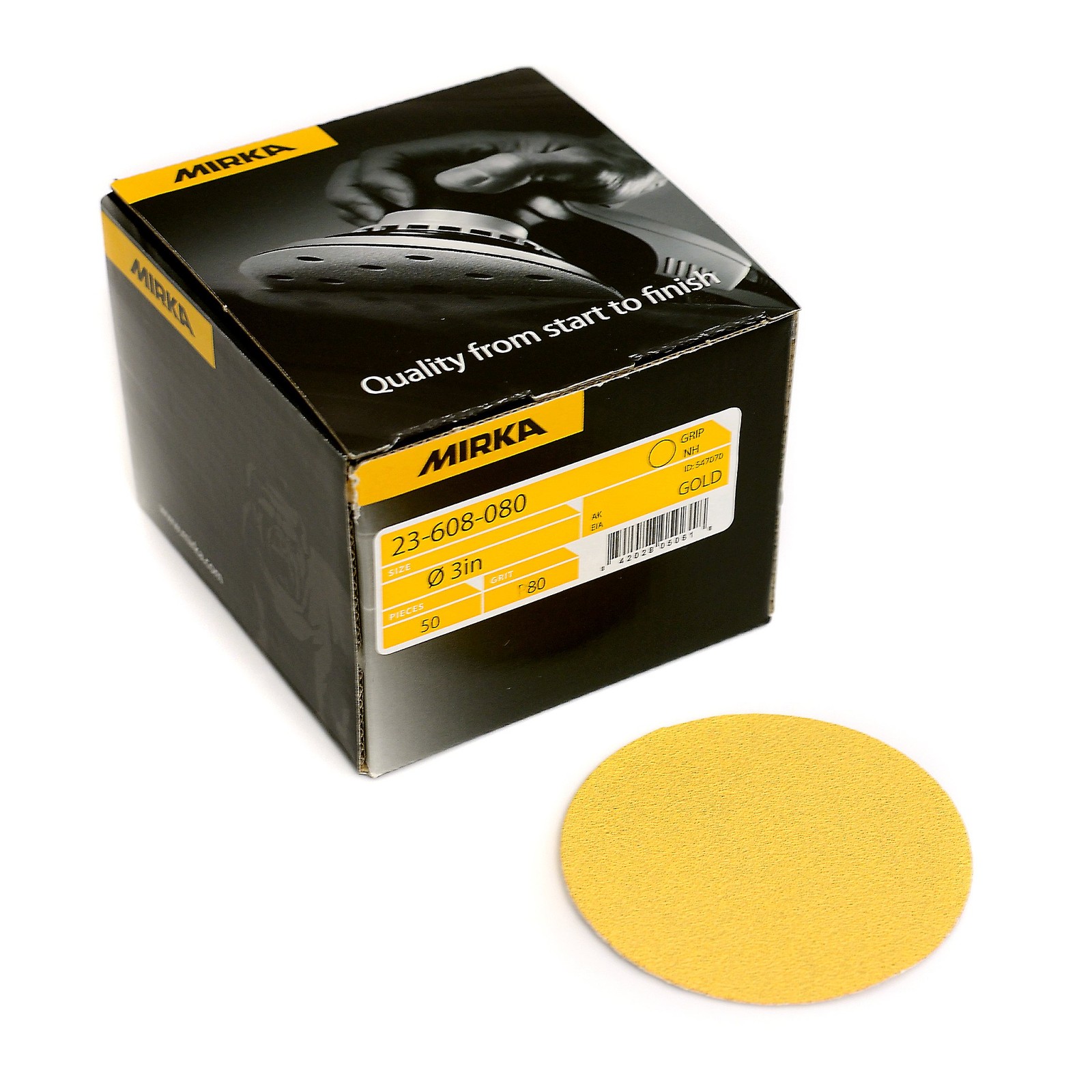 Mirka 23-608-800 Bulldog Gold Grip Disc