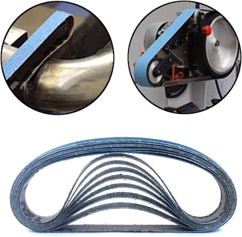 50/100PACK 3/8″x13″ Zirconia Blue Sanding Belts 40 Grit 10X330mm for Woodworking