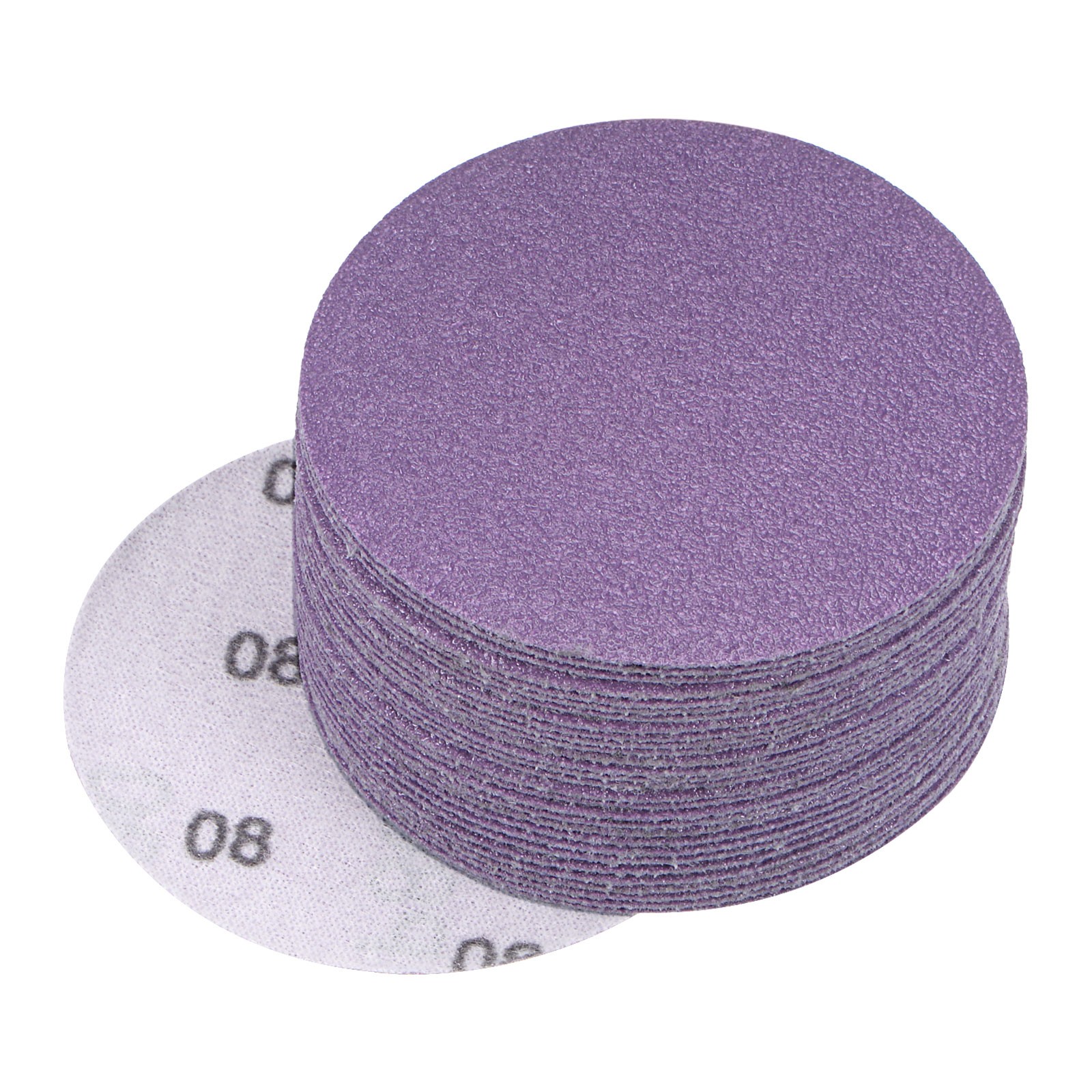 30 Pack 3″ Sanding Discs 80 Grits Aluminum Oxide Sand Paper Wet Dry Polish