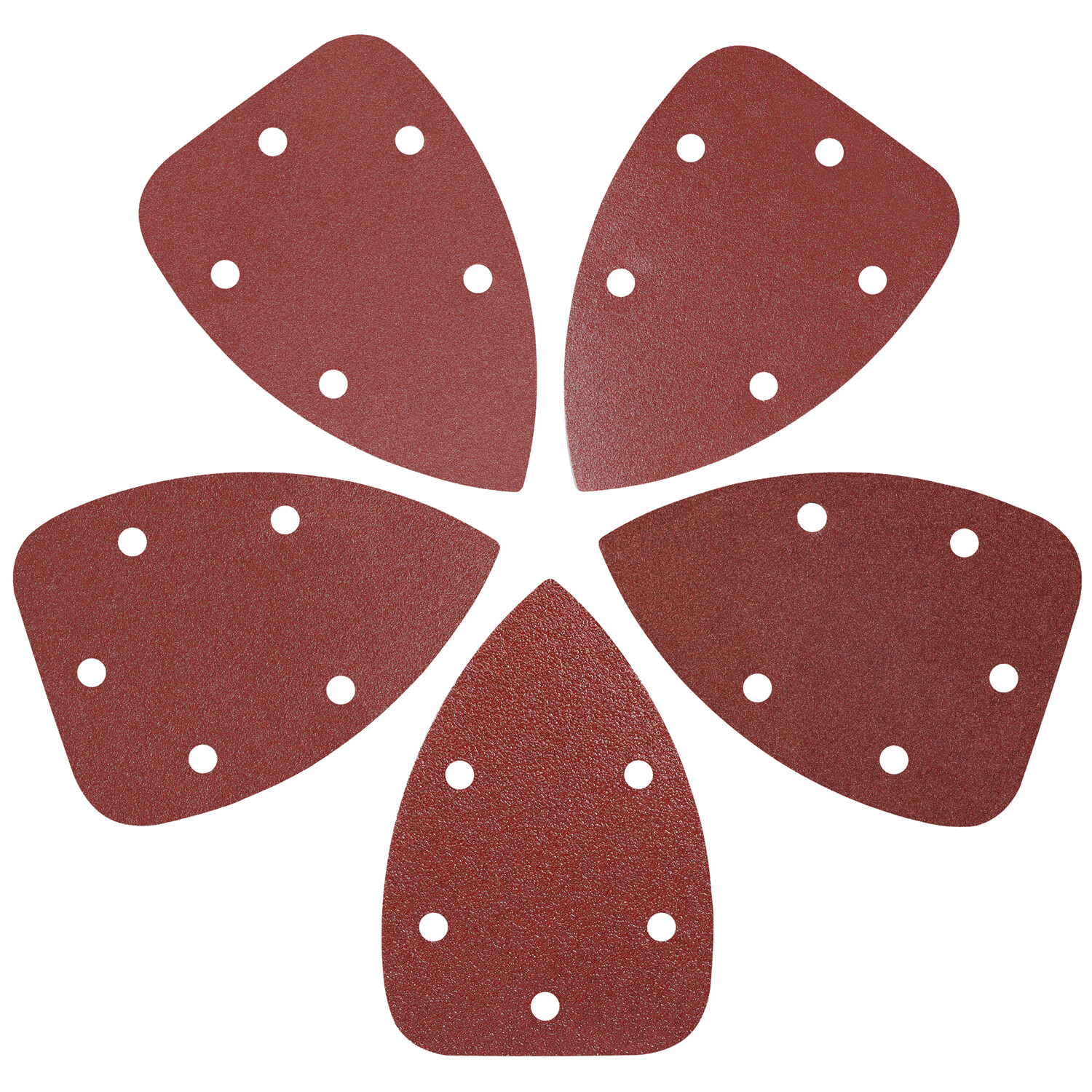 WORKPRO 150PCS Mouse Sander Pads, 5 Hole Detail Sander Sandpaper Sanding Sheets