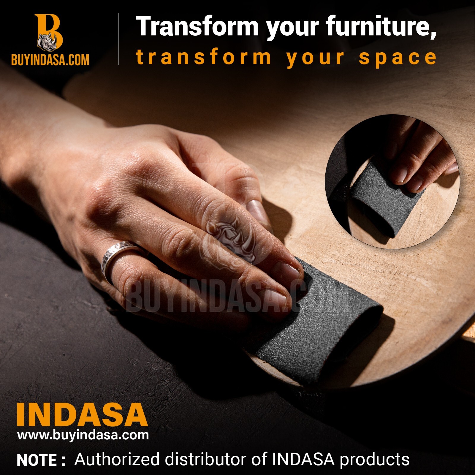 Indasa 50 PCS 9×11” Rhynowet Wet & Dry Sandpaper Sheets, 80-2500 Grit Range