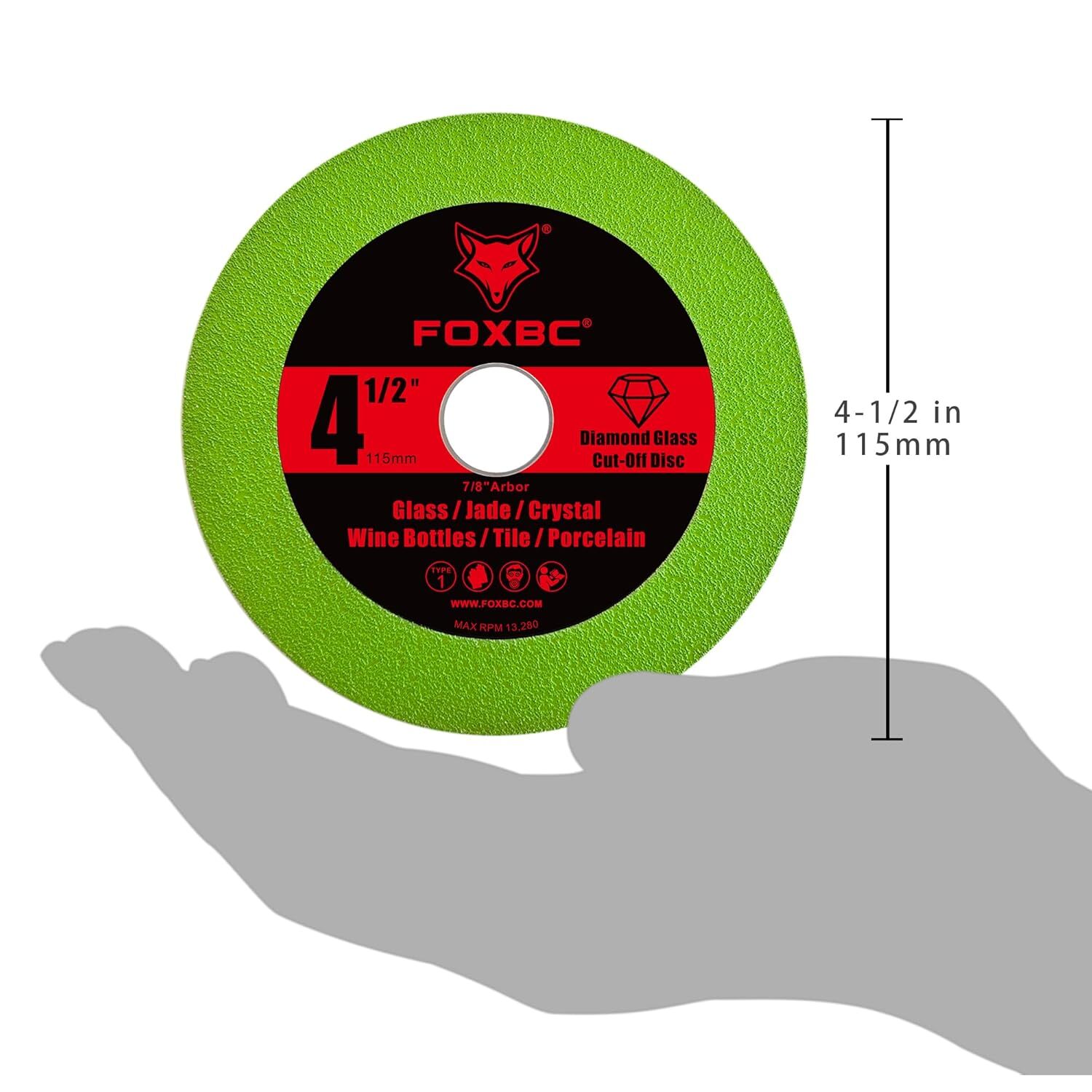 4-1/2 Inch Glass Cutting Disc Diamond Multi-Material Cut Off Wheel – 3 Pack